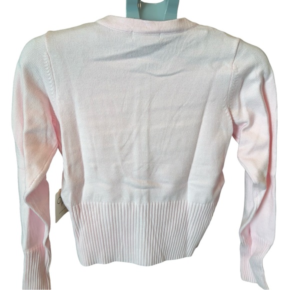 Orange Kiss Women’s Soft Pink Button Cardigan - Picture 8 of 8